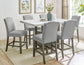 Grayson - Counter Height Set With White Top Table