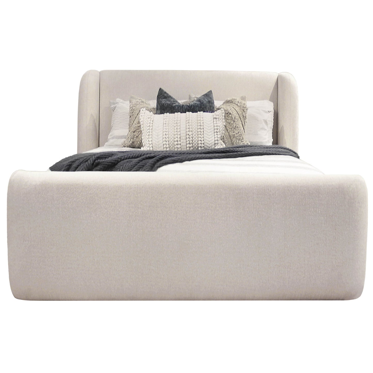 Shiloh - Wingback Upholstered Bed