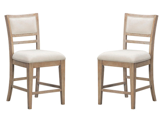 Breckenridge - Dining Upholstered Counter Chair (Set of 2) - Brown