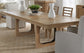 Escape - Extendable Dining Table - Glazed Natural Oak / Black Metal Trim