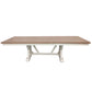 Americana Modern Dining - Trestle Dining Table With Extensions - Cotton