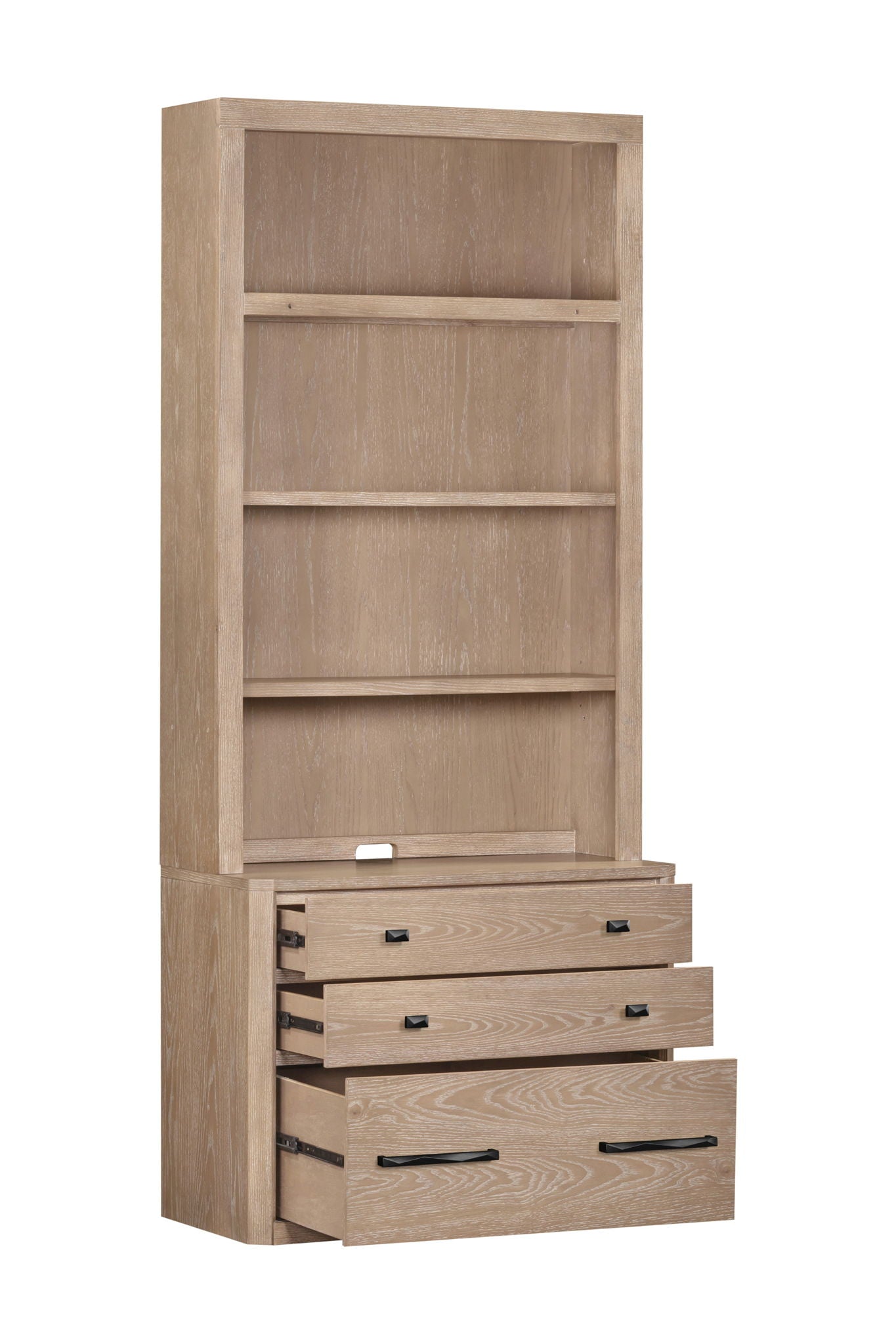 Breckenridge - 2-Piece 40" Lateral File And Hutch - Medium Brown