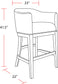 Pure Modern Dining - Upholstered Swivel Barstool - Moonstone