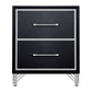Ava - 2 Drawer Nightstand - Ebony
