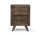 Pasco - Nightstand With Glides - Dark Brown