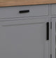 Americana Modern - TV Console with Hutch and LED Lights