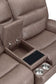Lawson - Power Zero Gravity Tilt Console Loveseat P2 - Sydney Brunette