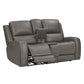 Belmont - Zero Gravity Power Reclining Tilt Console Loveseat P3 - Autumn Fog