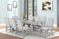 Fiona - Dining Table, 6 Side Chairs, 2 Arm Chairs - Gray