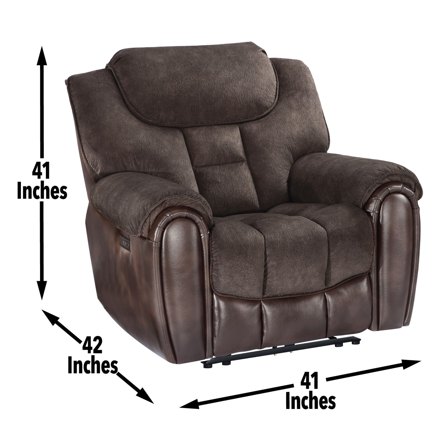 Apollo - Dual Power Recliner - Espresso