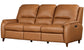 Austin - Power Reclining Sofa P2 - Caramel Cream