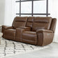 Jameson - Power Reclining Zero Gravity Console Loveseat - Hickory