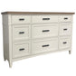 Americana Modern Bedroom - 9 Drawer Dresser - Cotton