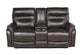 Fortuna - Recliner Console Loveseat - Dark Brown