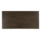 Cityscape - Rectangle Dining Table Top & Base - Dark Brown