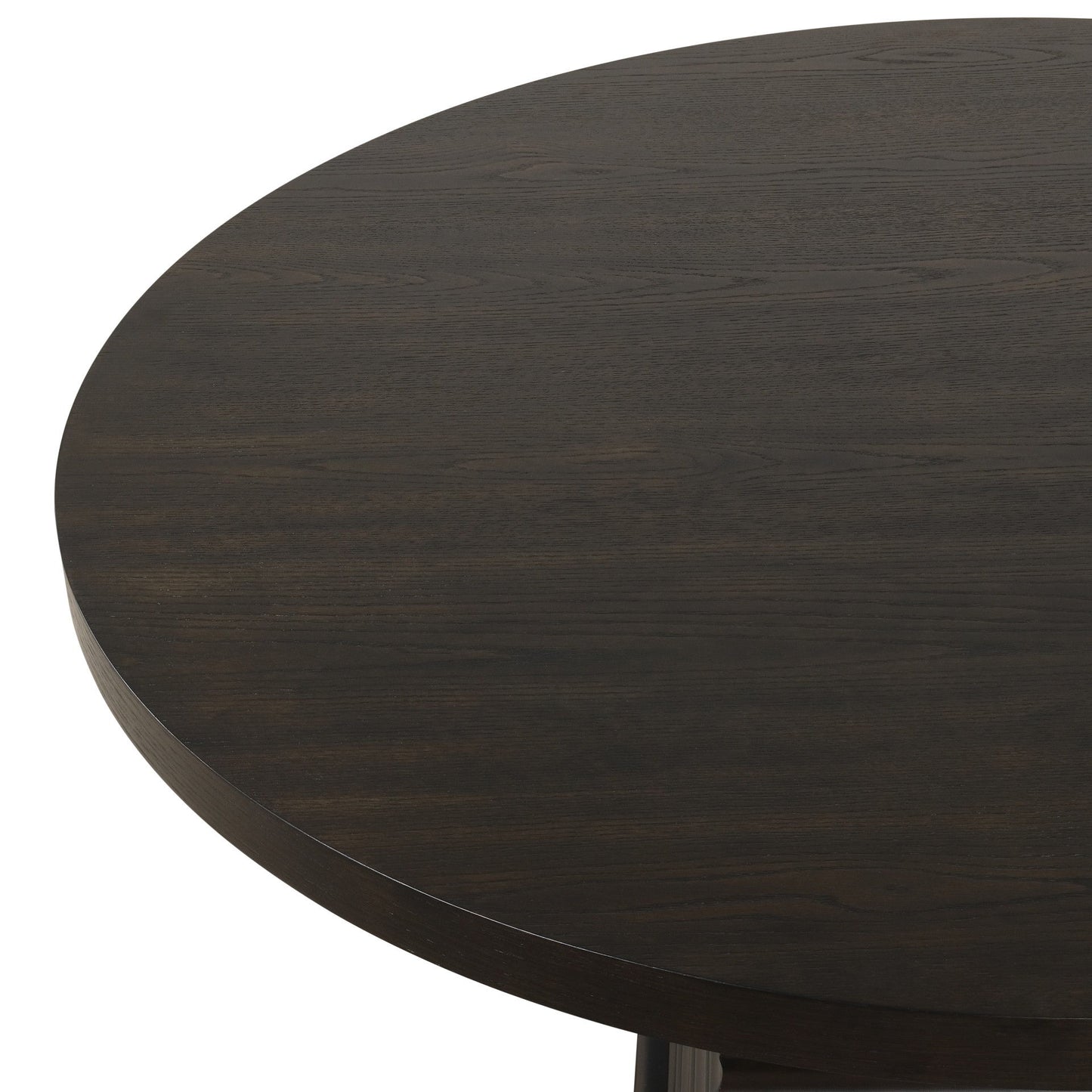 Plateau - Round Table Pedestal Base Top - Rustic Espresso