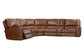 Rockford - 7 Piece Modular Power Reclining Sectional With Power Adjustable Headrests - Verona Saddle