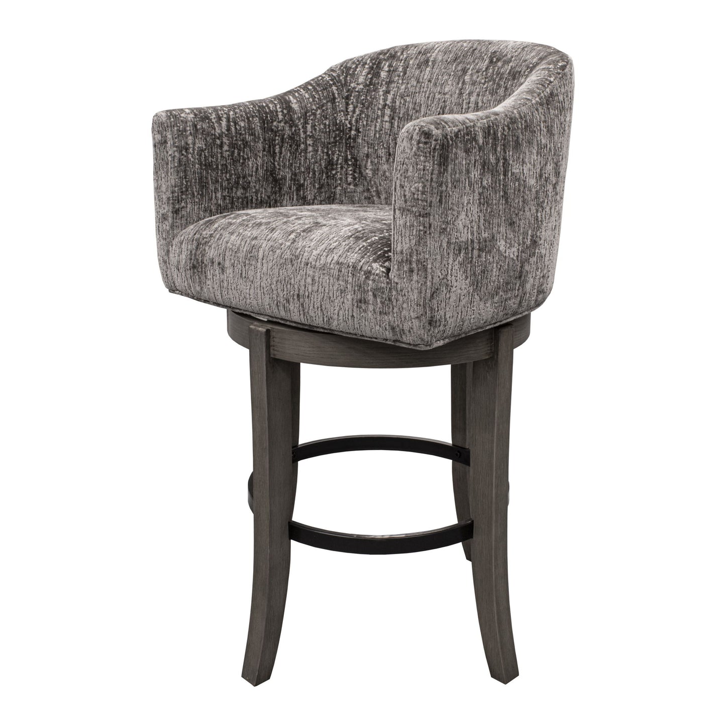Pure Modern Dining - Upholstered Swivel Barstool - Moonstone