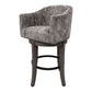 Pure Modern Dining - Upholstered Swivel Barstool - Moonstone