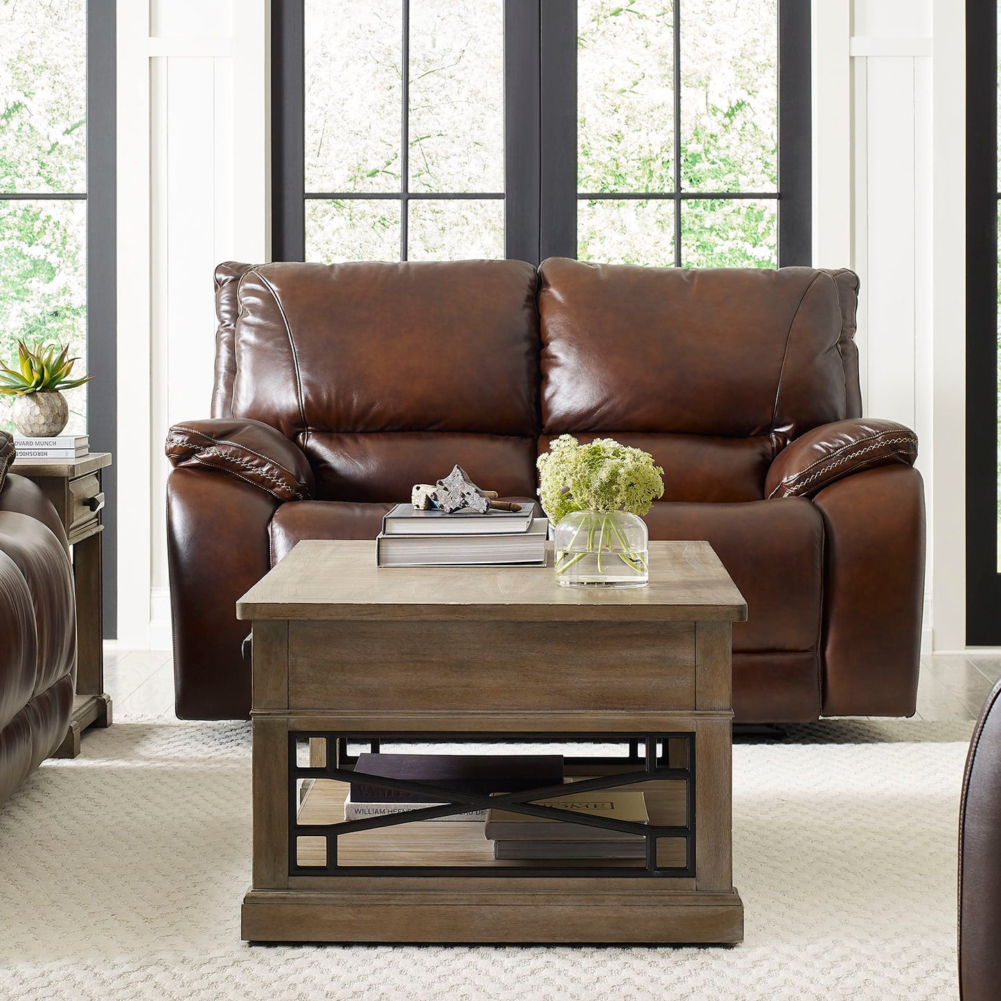 Vail - Power Reclining Loveseat - Burnt Sienna