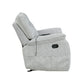 Chablis - Glider Recliner With Heat And Massage - Mist Gray