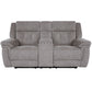 Richland - Power Reclining Console Loveseat - Bristol Gray