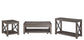 Dexter - 3 Piece Table Set (Sofa, End, Coffee Tables) - Brown
