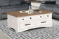 Americana Modern - Cocktail Table With Lift Top - Cotton With Weathered Natural Top