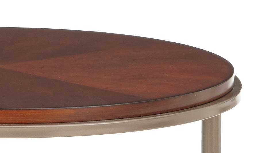 Miles - Round End Table - Brown