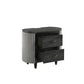 Skyline - 2 Drawer Nightstand - Onyx