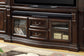 Bella - TV Console With Power Center - Vintage Sienna
