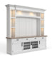 Americana Modern - TV Console with Hutch, Backpanel and LED Lights