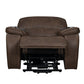 Brookings - Power Lift Recliner With Heat & Massage - Brown