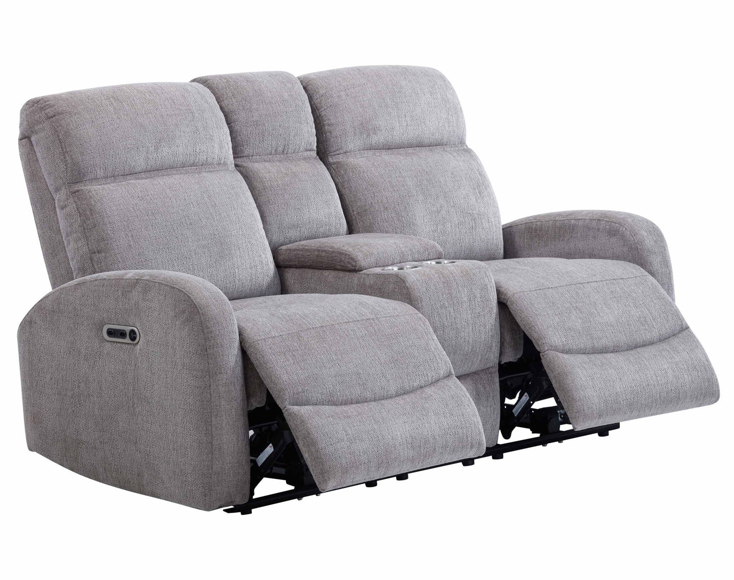 Tuscany - Power Reclining Console Loveseat - Whiskers Nature