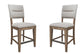 Cedar Fork - Dining Upholstered Counter Stool (Set of 2) - Smoked Arabica