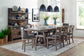 Lodge Dining - Faux Leather Swivel Counter Sling Chair (Set of 2) - Siltstone