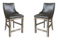 Lodge Dining - Swivel Counter Sling Chair (Set of 2) - Siltstone