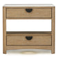 Escape - Bedroom 2 Drawer Nightstand - Glazed Natural Oak