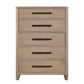 Breckenridge - 5 Drawer Chest - Brown