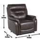 Fortuna - Dual Power Recliner - Coffee