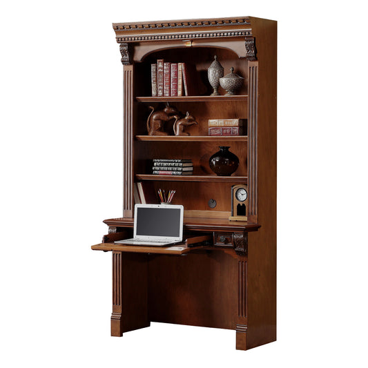 Huntington - Library Desk (2 Piece) - Antique Vintage Pecan