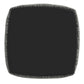 Nahara - Boucle Woven Square Pouf - Black