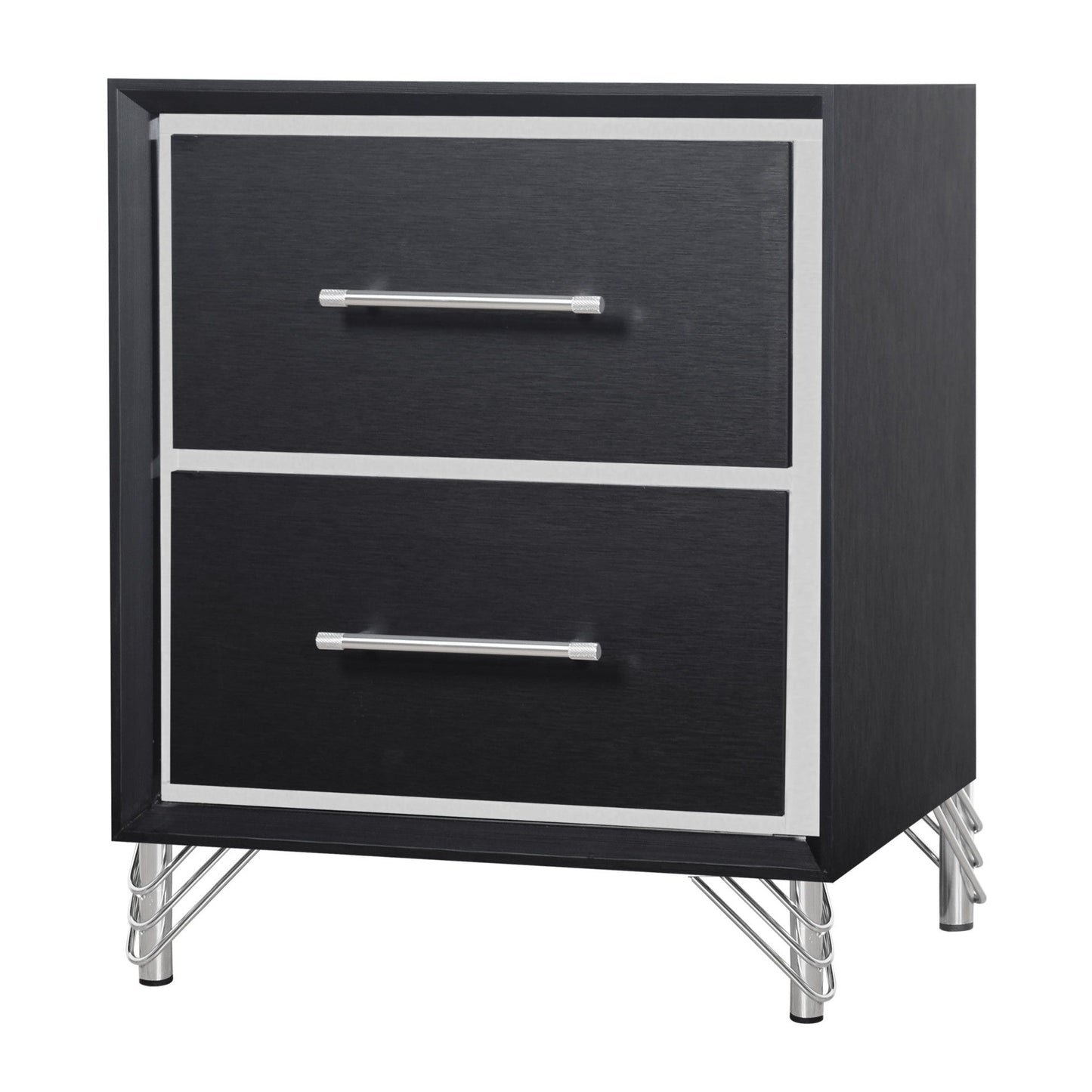 Ava - 2 Drawer Nightstand - Ebony