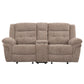 Sydney - Manual Recliner Console Loveseat - Brown