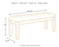 Ralene Large UPH Dining Room Bench