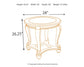 Norcastle Round End Table