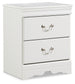 Anarasia Two Drawer Night Stand