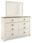 Willowton Six Drawer Dresser