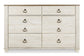 Willowton Six Drawer Dresser