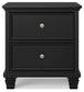 Lanolee California King Panel Bed with Mirrored Dresser, Chest and Nightstand